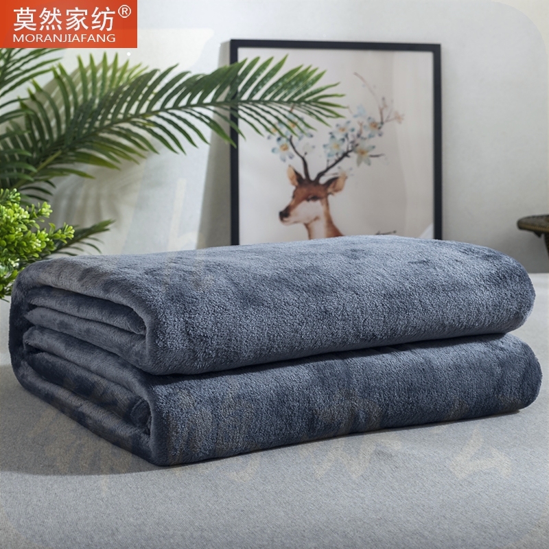 法兰绒毛毯双面绒薄毯子午休沙发空调休闲毯保暖绒床单