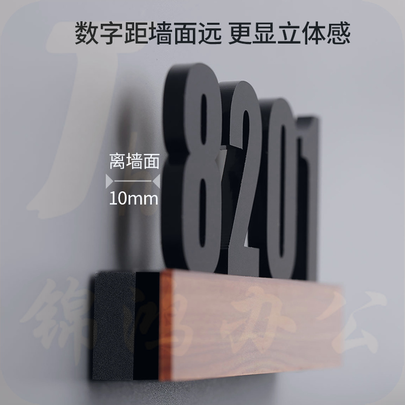 门牌号码牌家用轻奢创意个性定制商用北欧宾馆楼栋数字出租房饭店包厢单元公寓亚克力公司办公室宿舍小区可爱