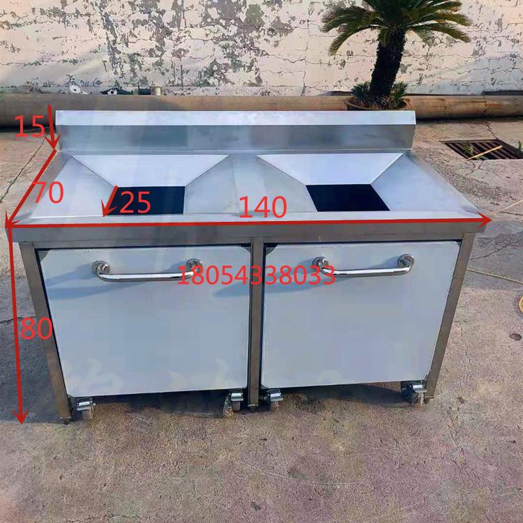 定做不锈钢收残台污碟台收餐桌 浓缩厨房空间 多功能设计