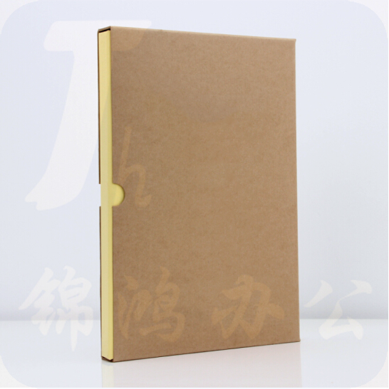 牛皮纸档案盒  不含内芯  厚度约5.5cm  尺寸约30.5*22.5cm  500个起订 货号：LJ