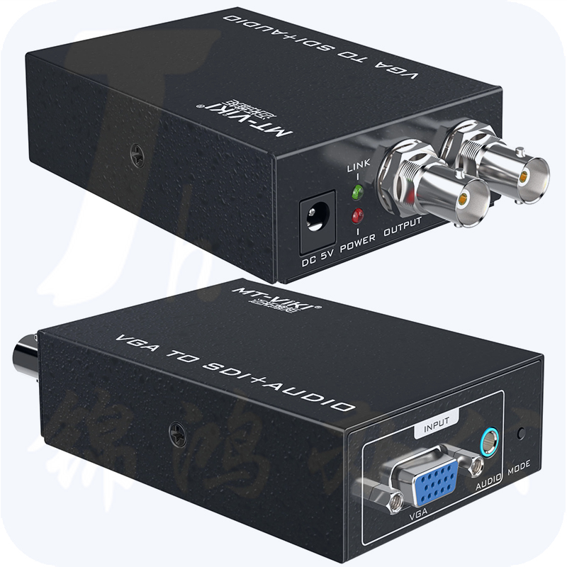 迈拓维矩MT-VS12 vga转sdi转换器音视频高清广播级中继环出3G/HD-SDI