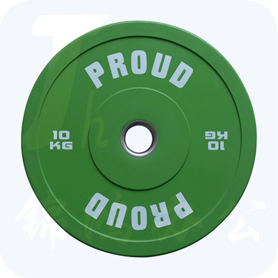 彩色全胶杠铃片  10KG  货号：JC