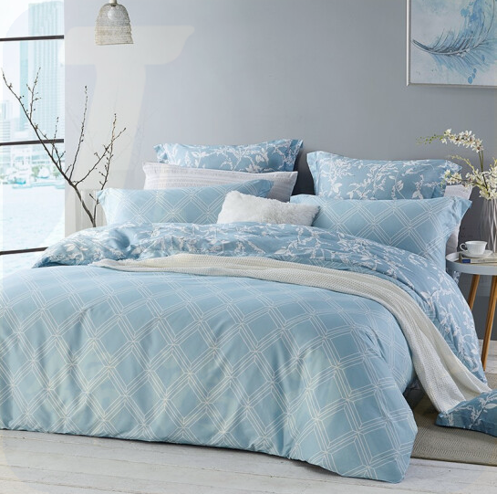 乐蜗家纺LOVO 四件套纯棉宿舍全棉床单被罩床上用品 曲径通幽