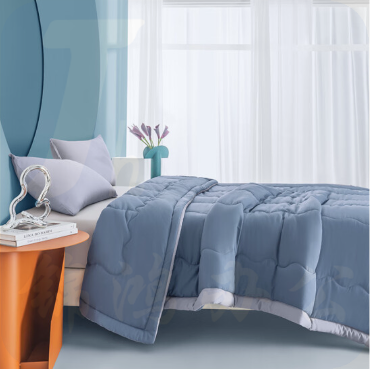 安睡宝春秋被宿舍单人空调被 轻奢蓝150x200cm