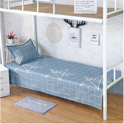 单人床单  学生宿舍床单 适用宽1.2-1.5米床 （颜色、花色随机）