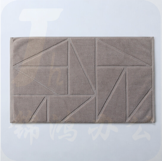 康尔馨   浴室地巾防滑地垫  卡其色 45cm×75cm  380g