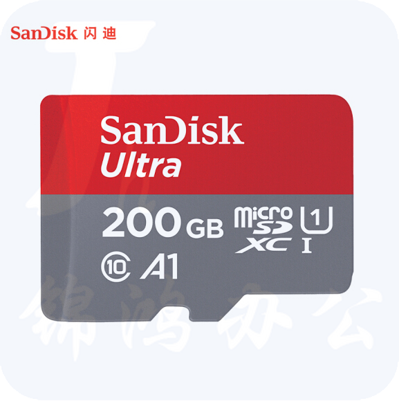 闪迪（SanDisk）200GB TF（MicroSD）存储卡 U1 C10 A1 至尊高速移动版内存卡SDSQUAN-200G-ZN3MN 读速120MB/s