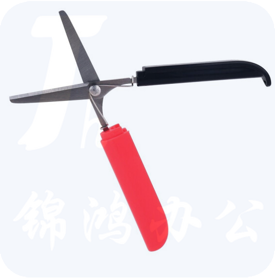 得力（deli）剪刀便携快剪-0600  混色