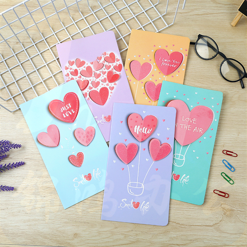 爱心形贺卡 员工祝福卡 幼儿园端午节生日小卡片  款式随机  货号：XWL