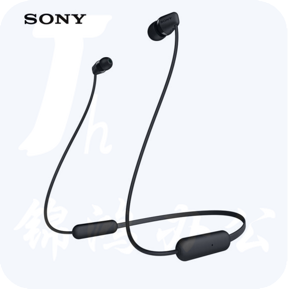 索尼（SONY） WI-C200  无线入耳式立体声耳机 手机耳机 颈挂线控  黑色/白色