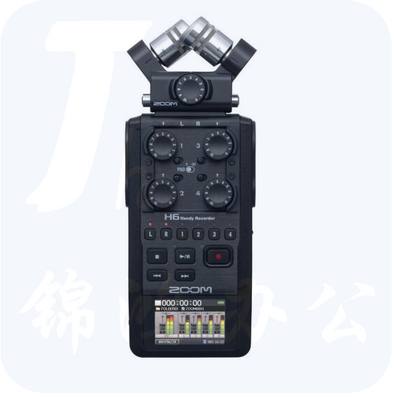 ZOOM录音机H6 BLACK新款录音笔便携式数字录音机