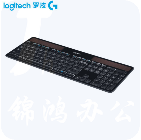 罗技（Logitech） K750无线键盘轻薄办公商务家用 太阳能供电便携全尺寸键盘  货号：ZF