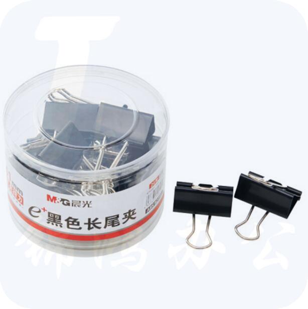 晨光ABS92733长尾夹 41mm 黑色 24枚/筒 5筒装