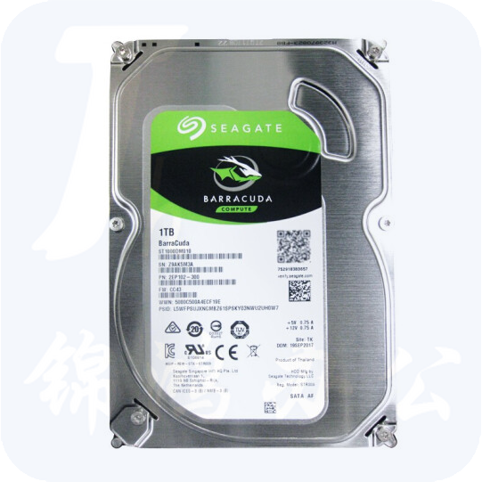 希捷(Seagate)1TB 64MB 7200RPM 台式机机械硬盘 SATA接口 希捷酷鱼系列(ST1000DM010)