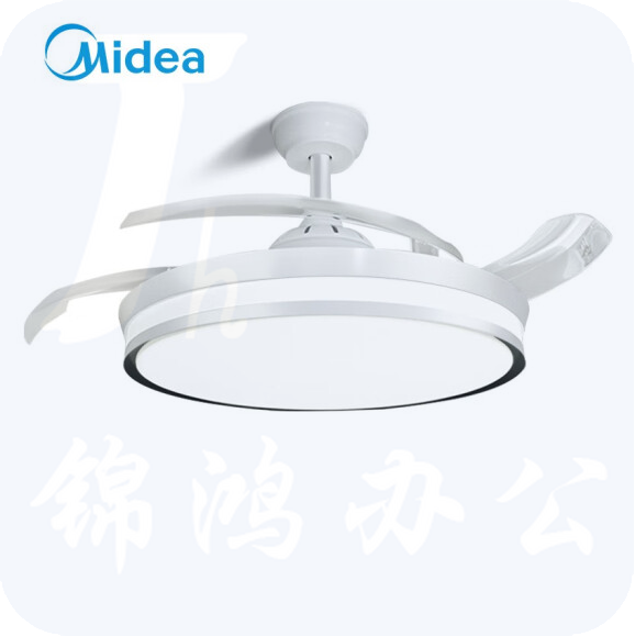 美的（Midea） 吊扇灯 餐厅隐形风扇 电扇灯遥控大风量LED风扇吊灯 FC105EERL 42寸遥控+三档调光+6档风速