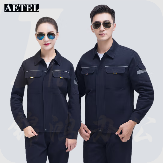 纯棉工作服  透气劳保服长袖工装  仅上衣 货号：TXH