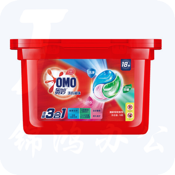 奥妙三合一洗衣凝珠18颗* 4盒 浓缩洗衣球除菌除螨
