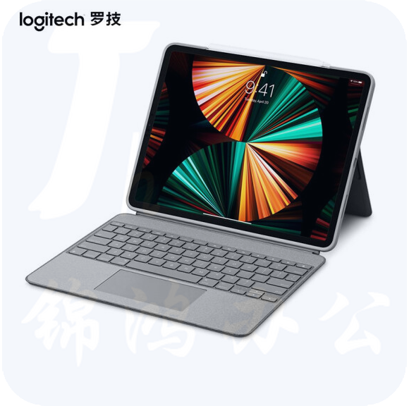 罗技（Logitech）Combo Touch iPad pro 键盘保护套 妙控键盘 配备触控板 iK1275适用12.9英寸iPadPro（五代）