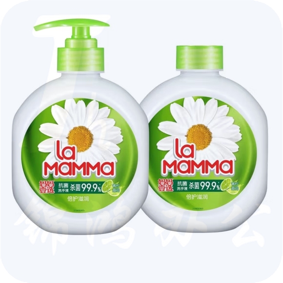 威露士 健康抑菌洗手液青柠盈润525ml+补充装525ml 12组/箱