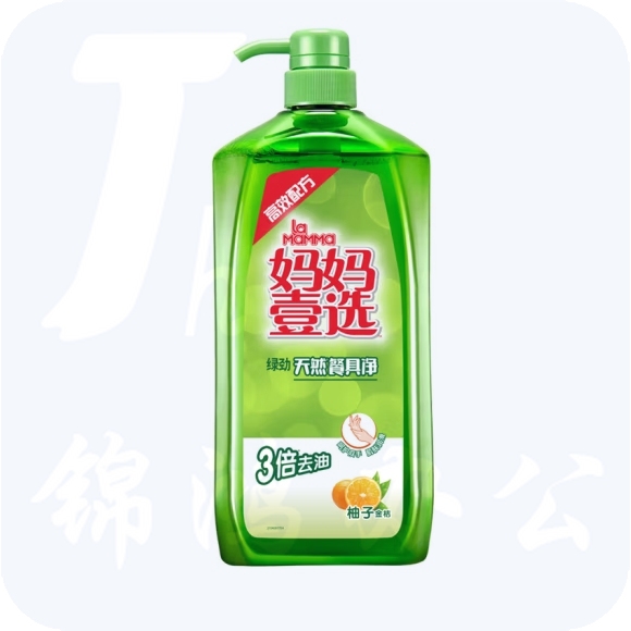 妈妈壹选 绿劲餐具净柚子金桔2kg洗洁精去油洗涤灵