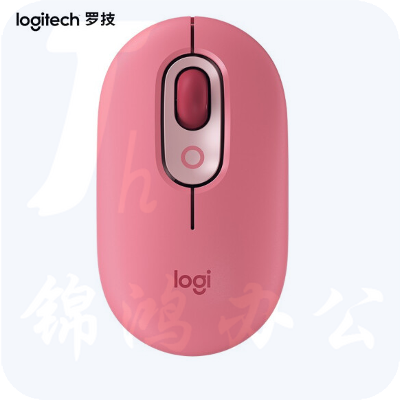 罗技（Logitech）POP MOUSE 无线蓝牙鼠标 时尚对称鼠标 女生便携鼠标 办公鼠标 电幻粉（单鼠标）