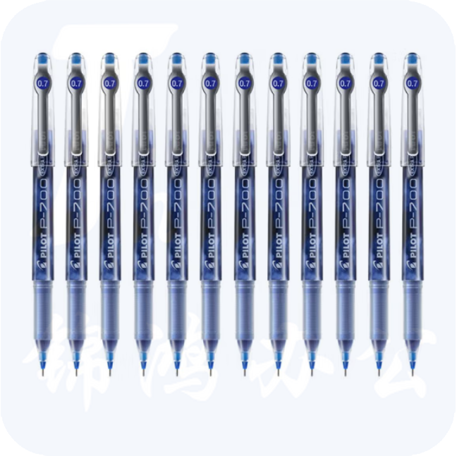 百乐 BL-P70 中性笔0.7mm 签字笔 12支 蓝色
