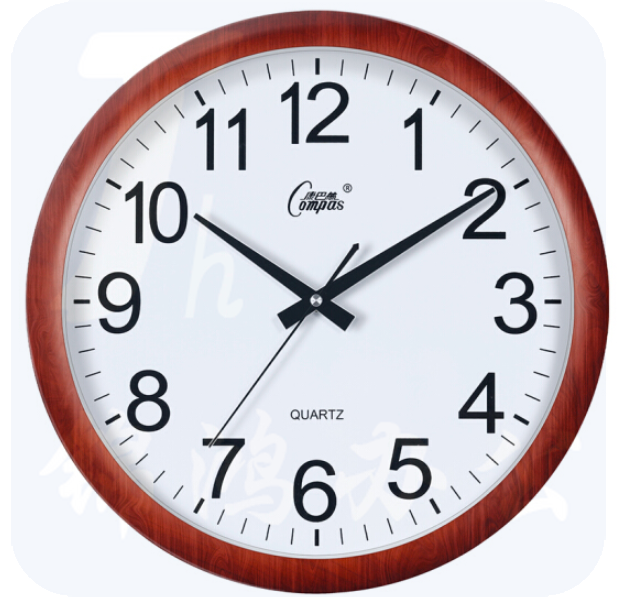 康巴丝 38cm 挂钟 15英寸石英钟挂表3128