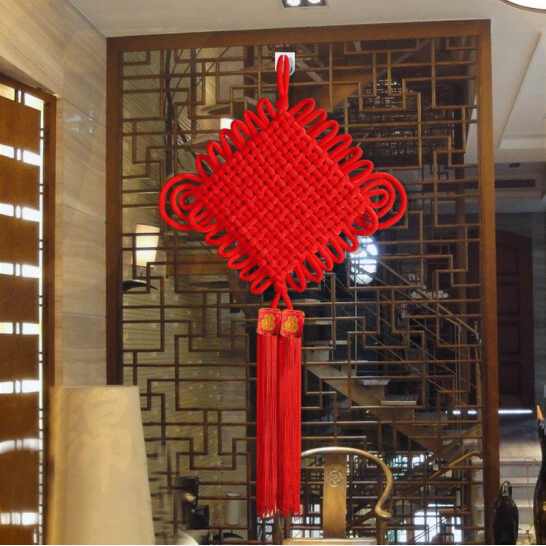 大号中国结  新年装饰 家居过年 春节挂饰高档中国结挂件  1.1米