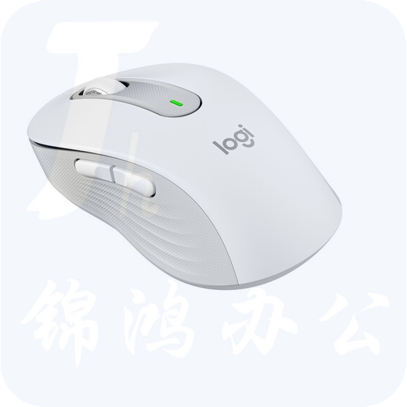 罗技  M650 M 双模静音鼠标 无线蓝牙鼠标 中小手型  白色