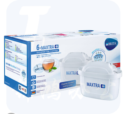 碧然德（BRITA）滤水壶滤芯 Maxtra+多效滤芯6只装 家用过滤净水壶净水器超滤机纯水软水 新升级标准版滤芯