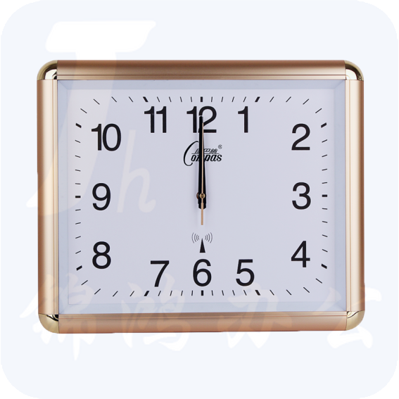 康巴丝 SZGD-2001J 智能电波钟挂钟金属时钟45*37cm