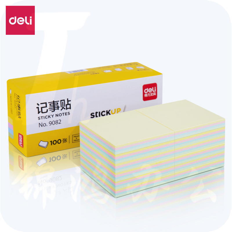 得力  9082记事贴(混)76*76mm(包)
