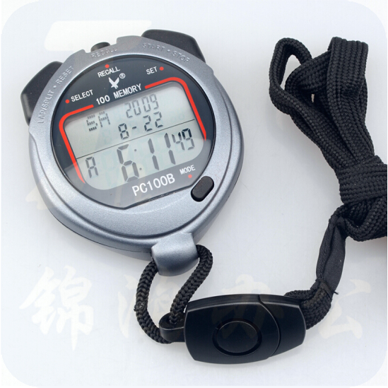 天福 PC100B 秒表计时器 三排100道  跑步多人体育运动田径比赛防水游泳训练浆频裁判记忆秒表
