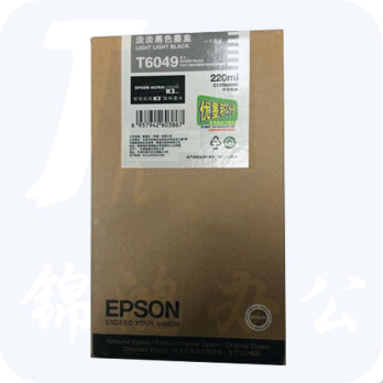 爱普生（EPSON） T6049原装墨盒 适用于9880C 7880C 7800 9800 220ml T6049 淡淡黑色