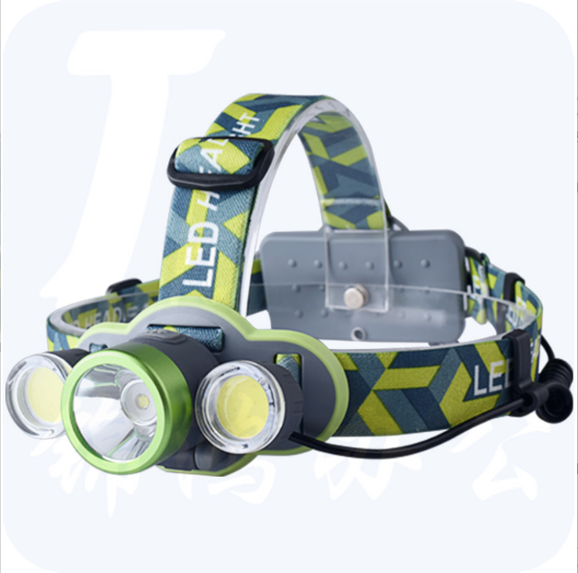 微笑鲨K537大功率可充电远射强光头灯 头戴式手电筒