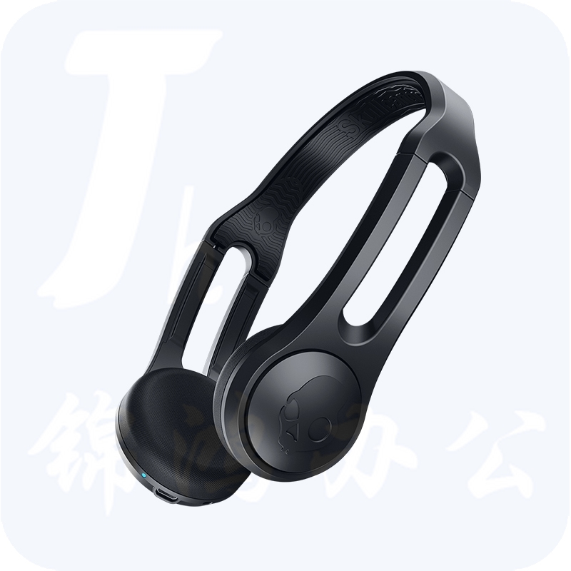 骷髅头 ICON 蓝牙头戴式耳机 黑色
