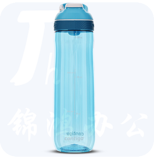 CONTIGO   美国Contigo 按键水杯户外运动随手杯密封防漏 天蓝色HBC-COR001