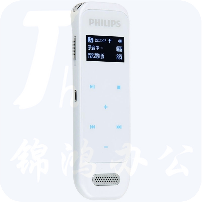 飞利浦（PHILIPS）VTR6600 8GB 学习记录 高清触摸微型数字降噪录音笔 白色