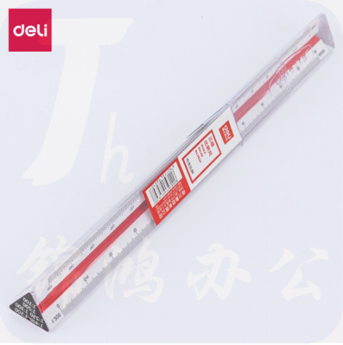 得力 8930 三棱比例尺 30cm （单位：只） 白