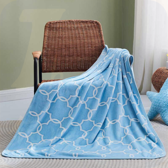 罗莱家纺  梦华庭法兰绒毯 100*140cm