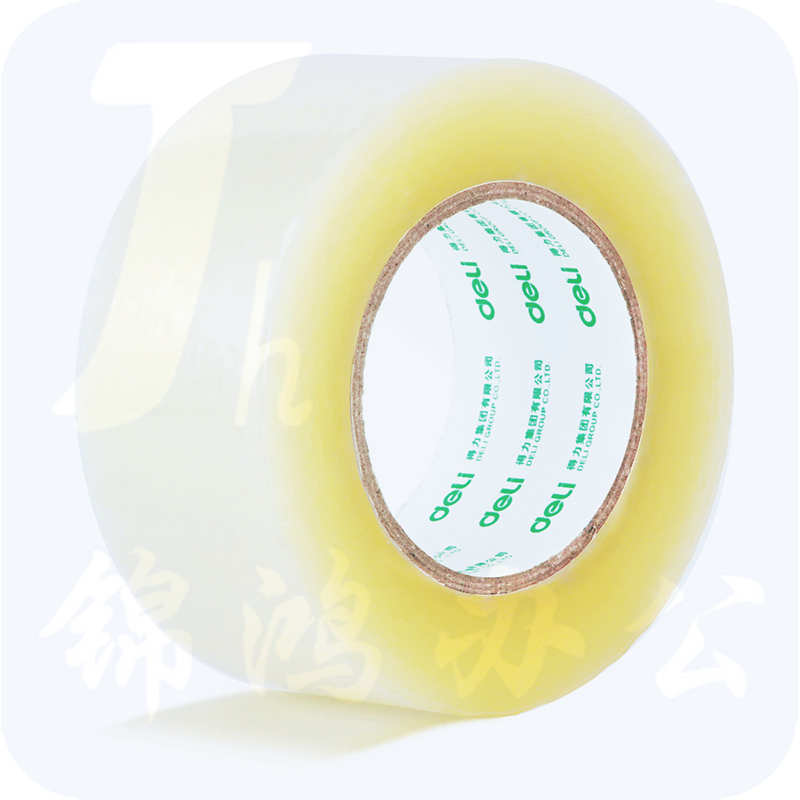 得力30285封箱胶带55mm*200y*45um(6卷/筒)(普透)