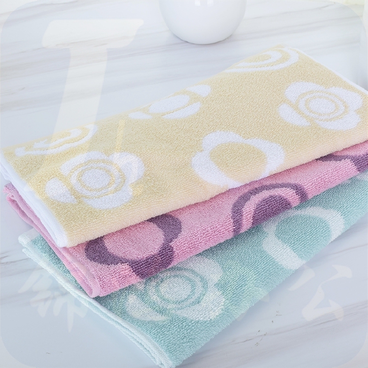 洁丽雅（Grace）9226 全棉复古风面巾家用成人情侣洗脸巾柔软吸水毛巾 74cm*34cm 颜色随机