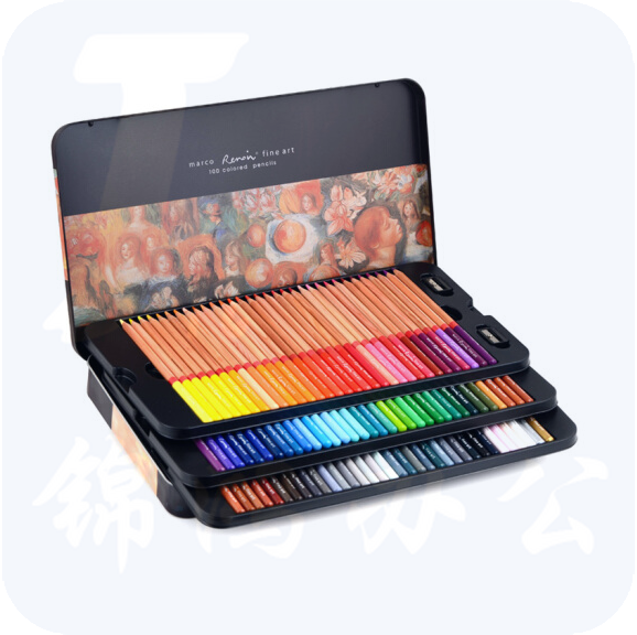 马可/MARCO D3100-120TN 120色雷诺阿油性彩色铅笔 120色/盒