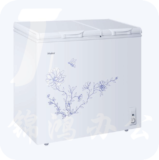 Haier/海尔 FCD-161XZ(DS)家用卧式双温两室冰柜大冷冻小冷藏冷柜