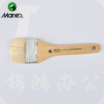 上海马利短杆猪鬃刷/猪鬃板刷 油画刷丙烯刷水粉刷 100把/箱