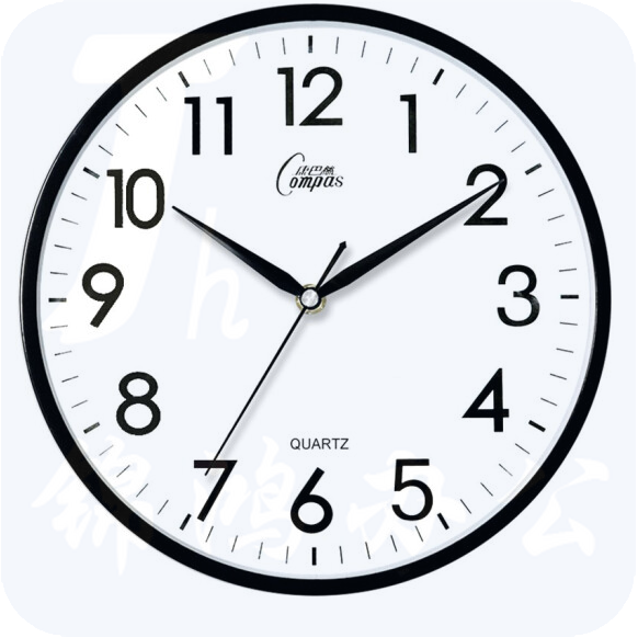 康巴丝 挂钟 钟表c2855黑色（直径26cm）