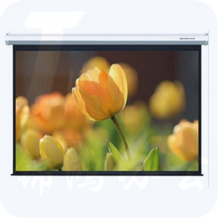 红叶 120寸 4:3 电动遥控 投影幕布 2.4*1.8 白色（不含安装）
