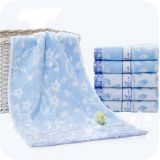 洁丽雅 提花缎档 面巾2625 6394 800*340mm 110g 蓝色/白色随机