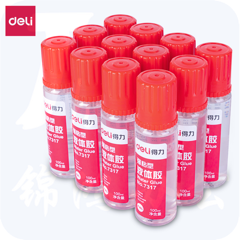 得力7317液体胶10ml/支（12支/盒）