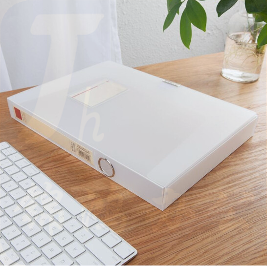 晨光 档案盒 235*320*35mm 透明磨砂文件盒 ADM929L1